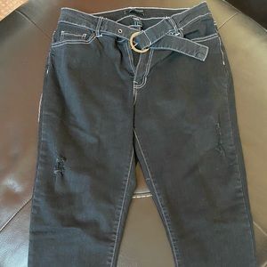 Ashley Stewart distressed jeans